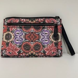 Rebecca Minkoff Floral Leather Wristlet
